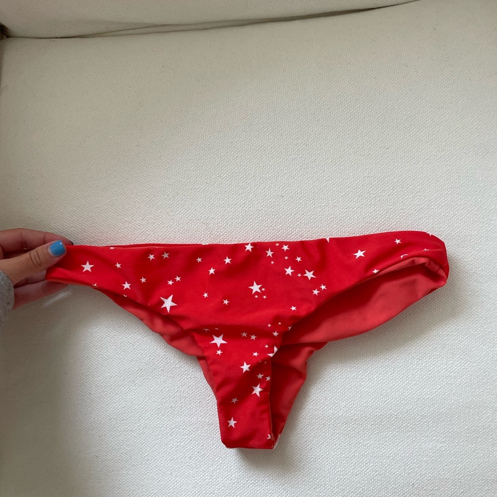 Red star Bikini bottom from Storm swim. Fourth of July themed.